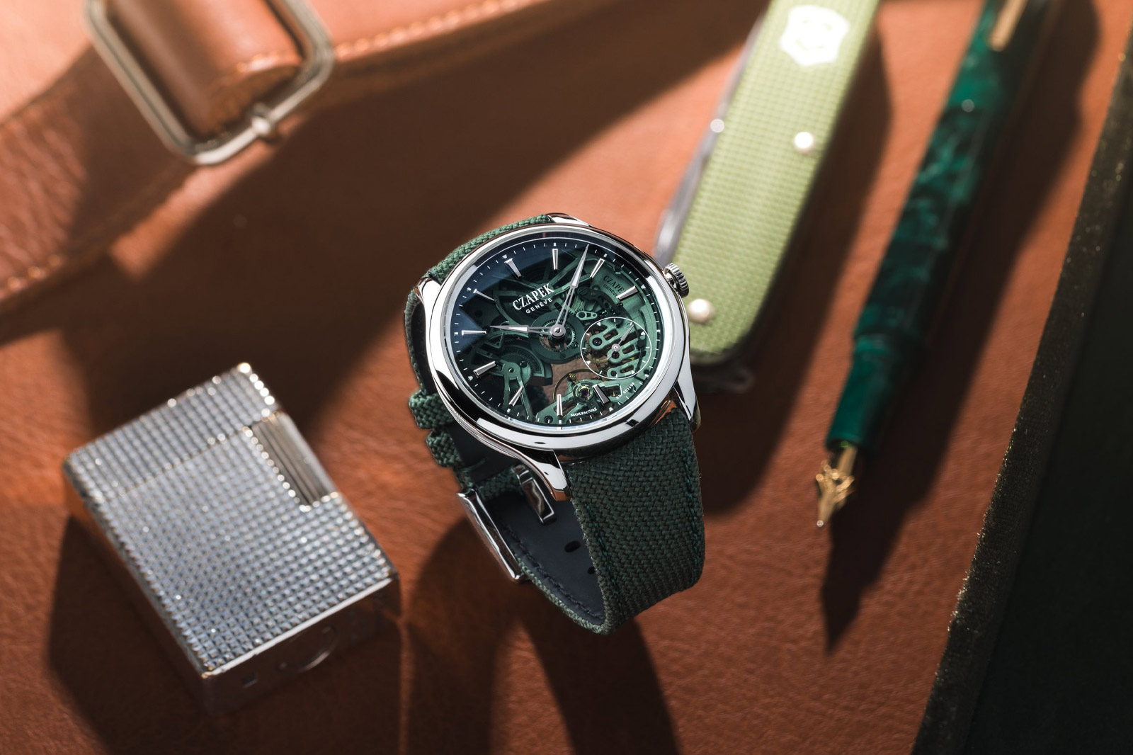 Czapek × Fratello Promenade Transparencies Viridian Green