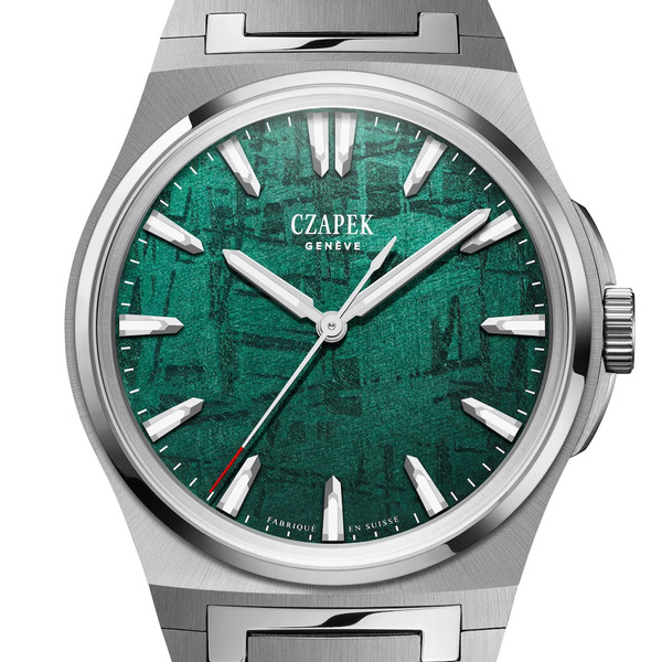 Integrated Sports Watch Czapek Antarctique Green Meteor