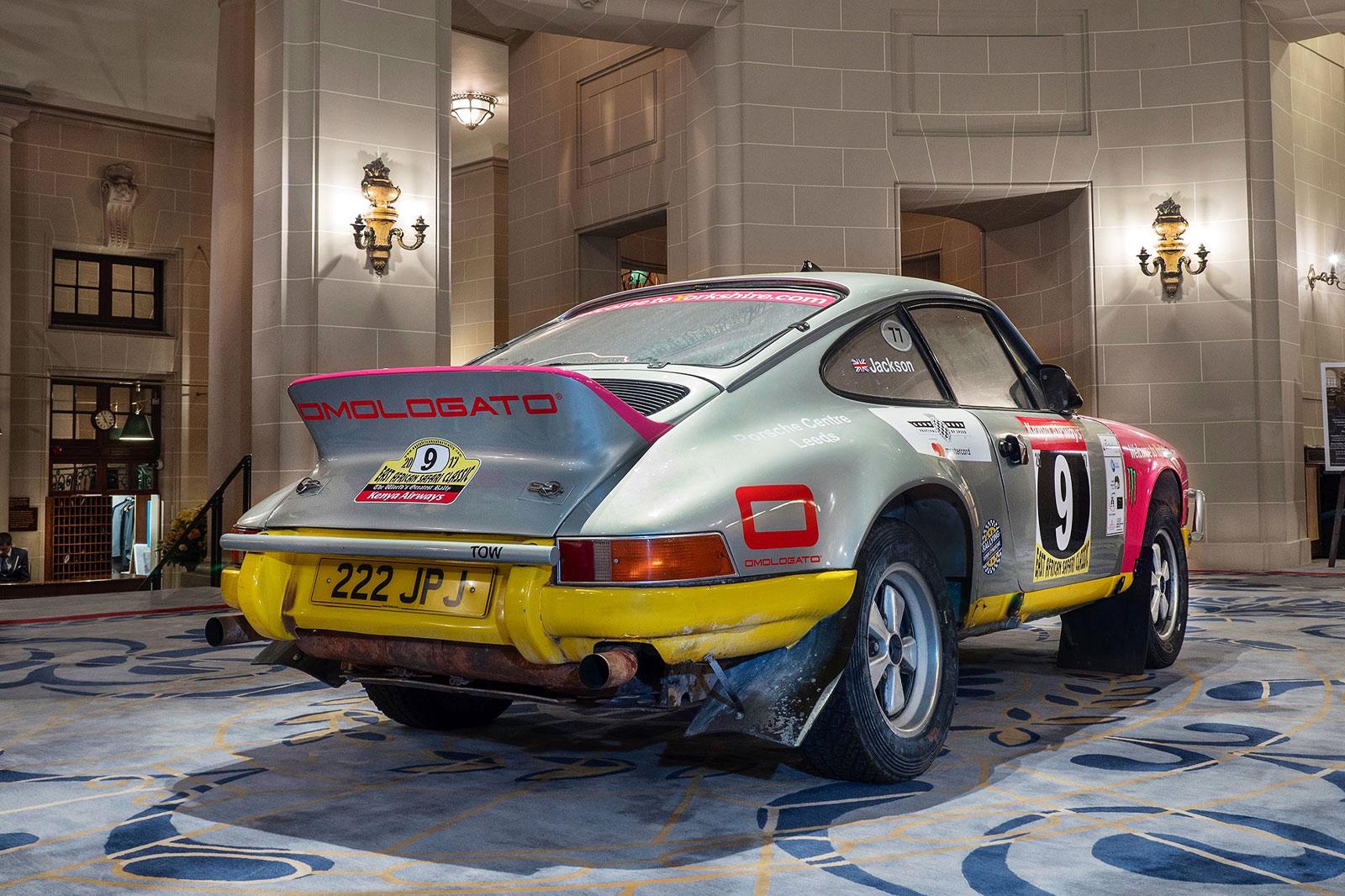 Omologato 911 East African Classic Rally Rotunda at The RAC Club in Pall Mall London