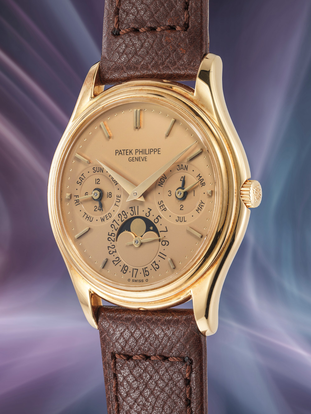 Patek Philippe 3940J 18K yellow gold perpetual calendar 1986